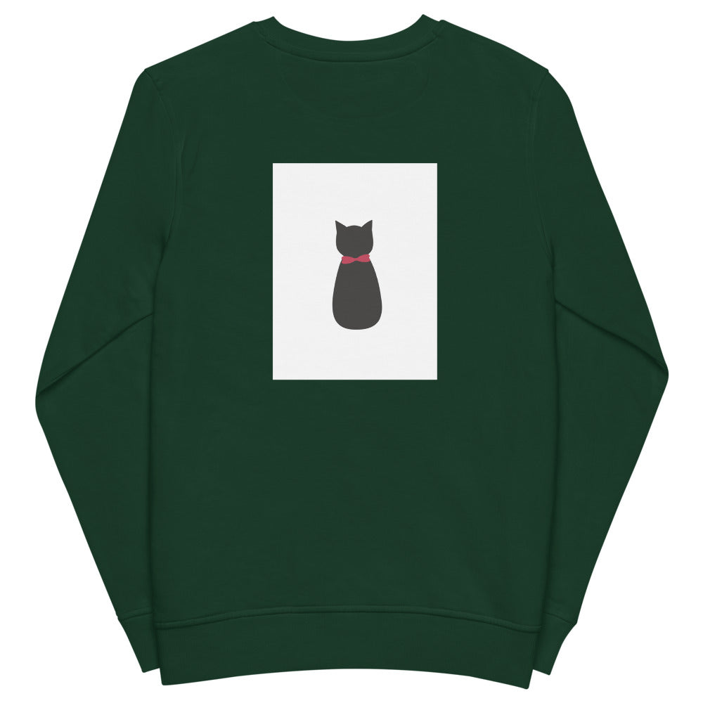 【黒猫】Back print スウェット