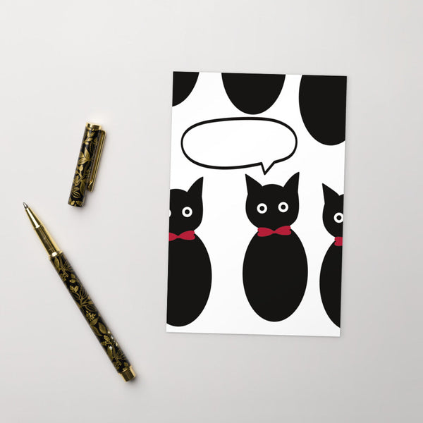 【黒猫】メッセージカード
