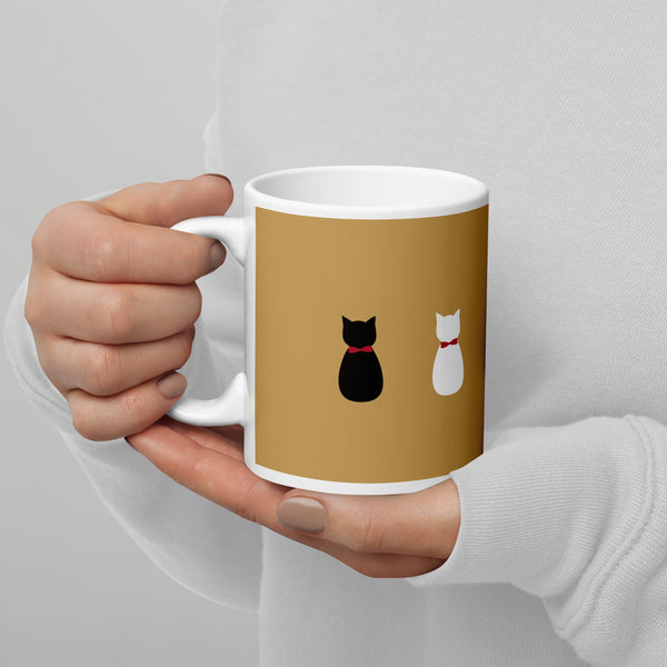 【黒猫/白猫】にゃんこマグカップ